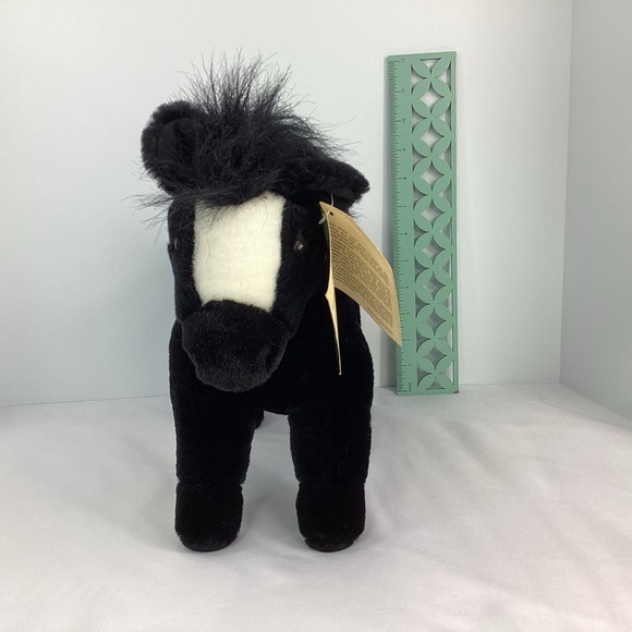 K&M International Conservation Counts Plush Horse Pony Black Vintage 1993 Farm - Picture 11 of 12